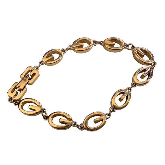 Givenchy G Link Gold Plate Bracelet - Picture 9 of 16